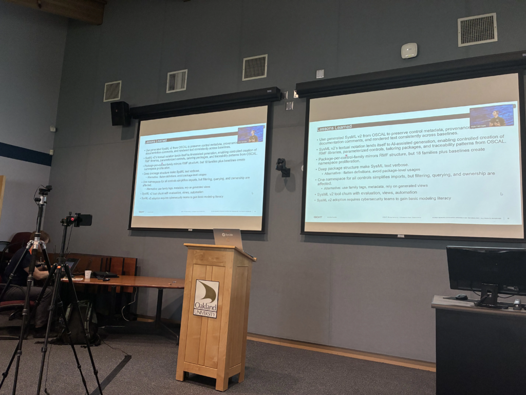 Dr Aldo Fabregas shows slides at System-as-Code Fest 2026-H1